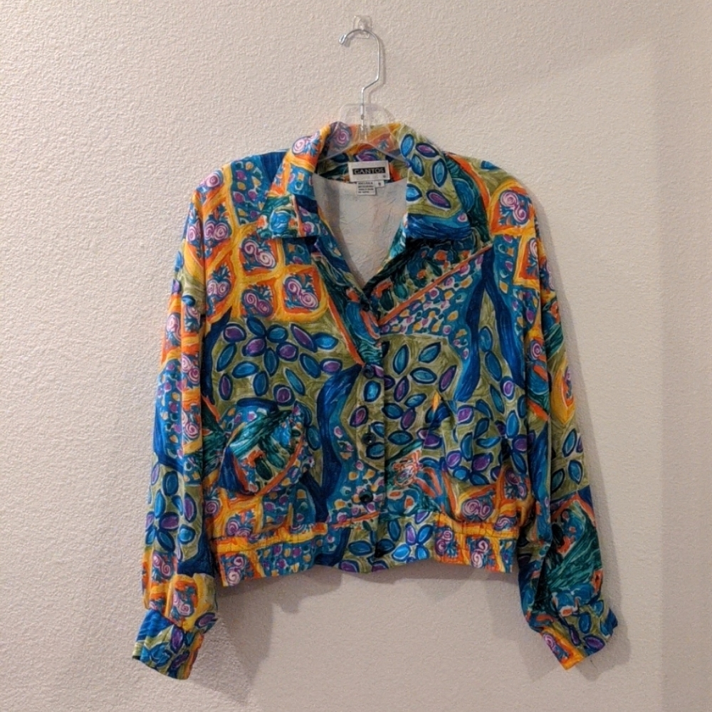 90s vintage silk jacket